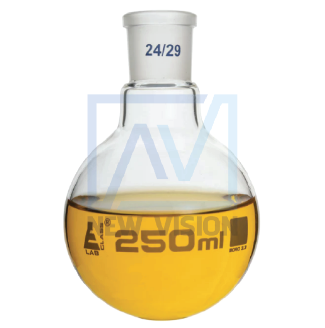 Bình cầu không nhánh đáy tròn 250ml có khớp 24/29 với nút PP
