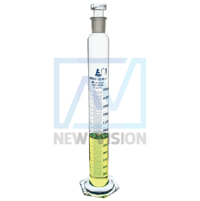 Ống đong hình trụ 250ml có khớp 19/26 với nút PP